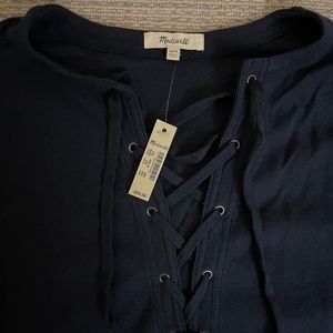 Madewell Lace-Up Long Sleeve
